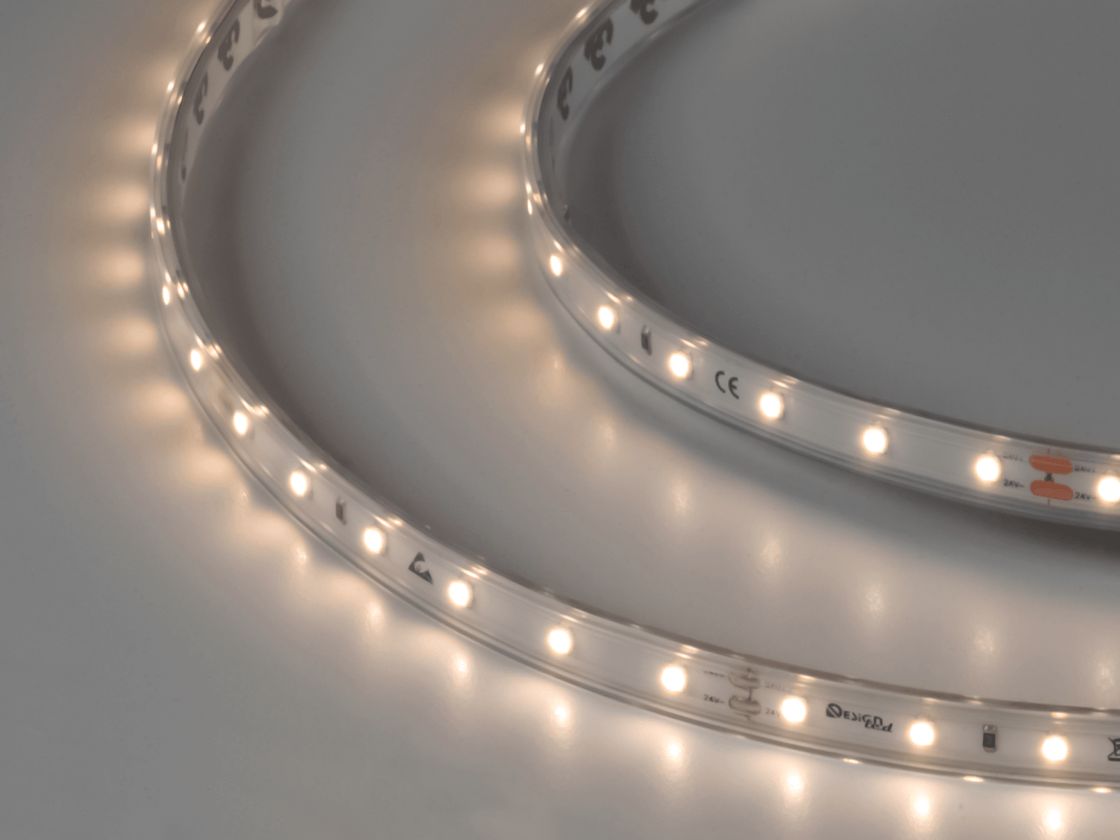 Светодиодная лента IP65 нейтральное белое свечение 24V, DSG360-24-NW-65