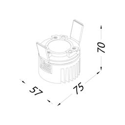 Модуль для светильника серии MINI COMBO, MINI-COMBO-BASE-60-9-NW