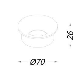 Корпус светильника MINI COMBO, круглая, черная, MINI-COMBO-D-BL