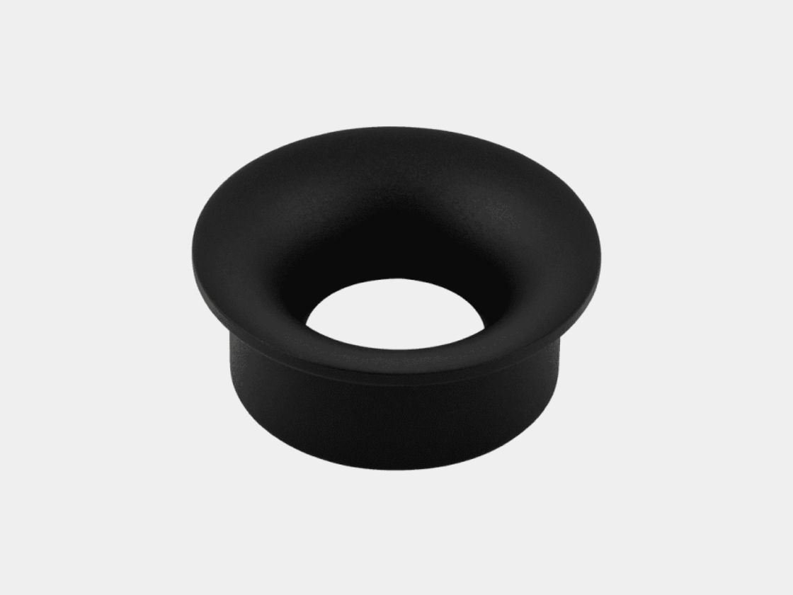 Круглая черная рамка MINI COMBO, вид под углом