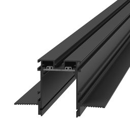 Профиль встраиваемого трека SY 24В, черный, сечение