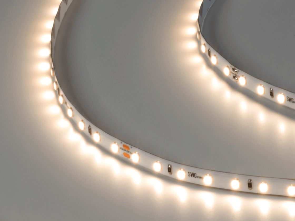 Светодиодная лента SWG PRO 2835, 84 LED/м, 8,6 Вт/м, 24В , IP20, Цвет: Нейтральный белый, SWG2P84-24-8.6-NW