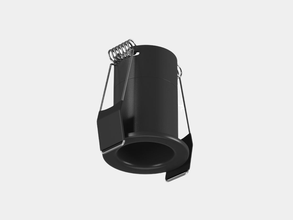 Встраиваемый светильник Hidden черный, вид сбоку