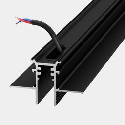 Трек магнитный встраиваемый с проводами серии SY MINI, 48В, Черный, SY-mini-TR-RC-001293-48-2.5