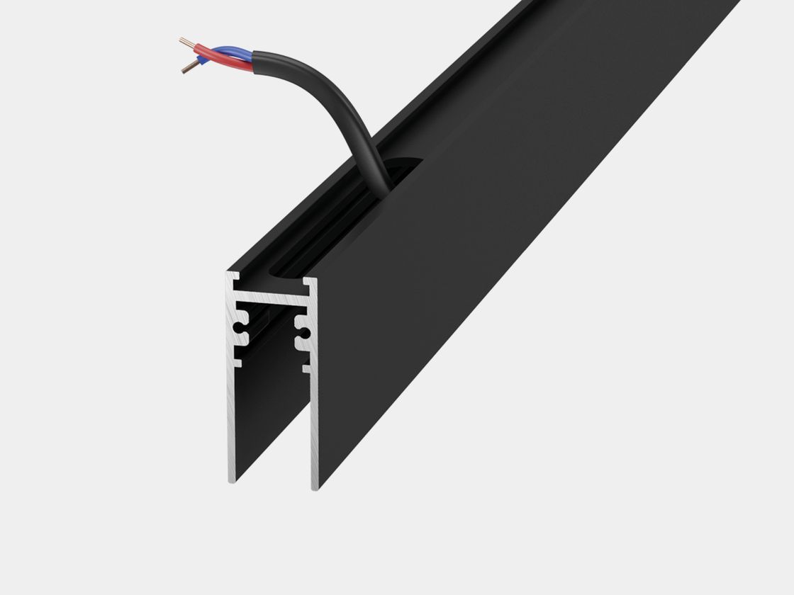 Трек магнитный накладной с проводами серии SY MINI, 48В, Черный , SY-mini-TR-001577-48-2.5