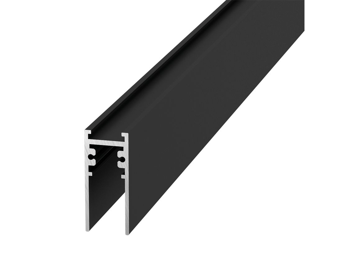 Черный алюминиевый магнитный трек SY mini, профиль