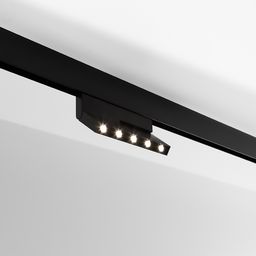 Включенный светильник SY mini, общий ракурс на треке