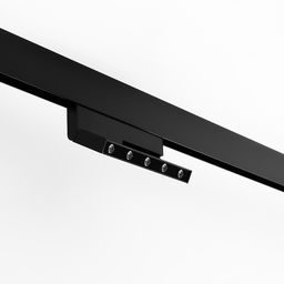 Линзованный светильник книжка на треке, вид издалека