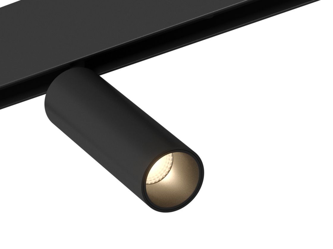 Трековый спот SY mini с включенным теплым светом