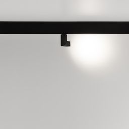 Черный трековый спот, крупный план корпуса