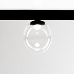 Светильник-шар на треке, общий фронтальный ракурс