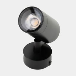 Накладной ландшафтный светильник черный, вид под углом