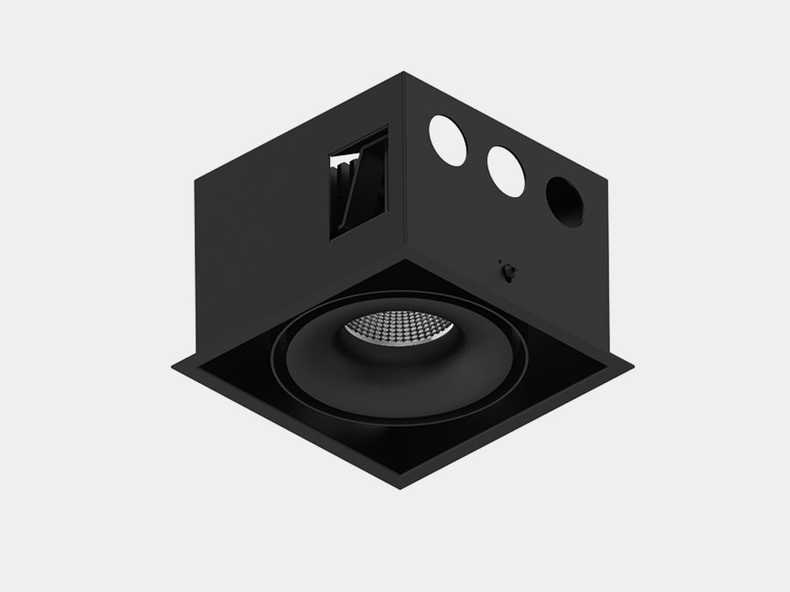 Встраиваемый карданный корпус COMBO-CRD1-BL черный, вид снизу