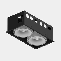 Встраиваемый карданный корпус COMBO-CRD2-WH, два модуля