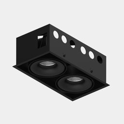 Корпус светильника потолочный встраиваемый  поворотный,Черный, IP20, COMBO-CRD2-BL