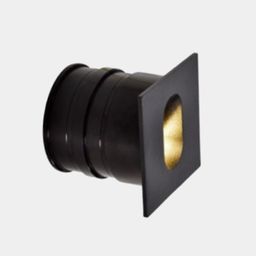 Встраиваемое бра черное, квадратная панель, вид сбоку