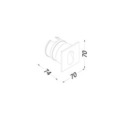 Светильник настенный GW FLOOR S черный, 3000K, GW-S612-3-BL-WW