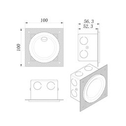Светильник настенный GW, GW-R806-3-BL-WW
