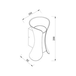 Светильник настенный GW, GW-8610-6-BLG-WW