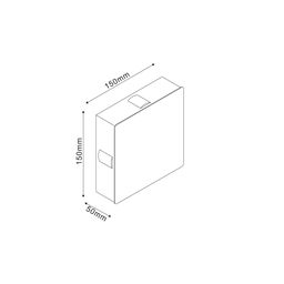 Светильник настенный GW, GW-A130-4-4-BL-WW