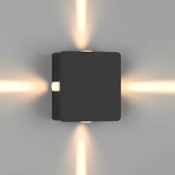 GW-A130-4-4-BL-WW, бра настенное, черный, 4Вт 3000К IP54