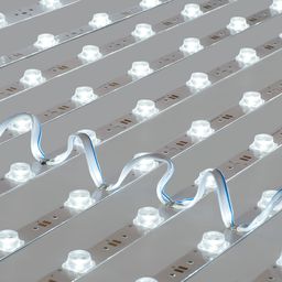 Холодный белый 7500K SMD2835 12В IP20 14.4Вт/м 12 LED/м SWG-212-12-W
