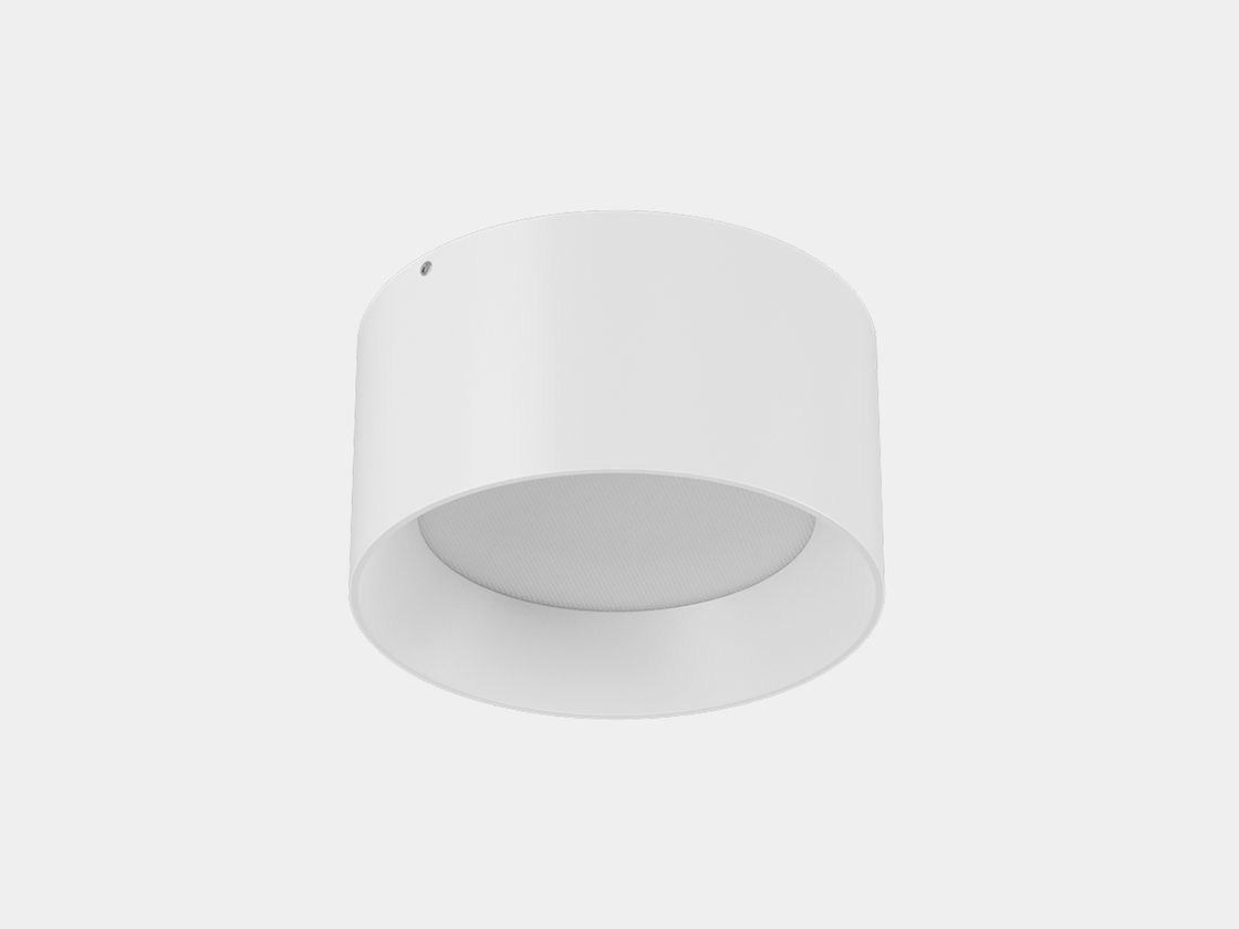 Светильник светодиодный потолочный накладной , серия BQ, Белый, 12Вт, IP20, Теплый белый (3000К), BQ-SF12-WH-WW