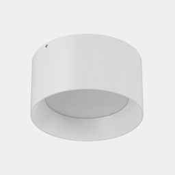 Накладной светильник BQ белый цилиндрический вид спереди