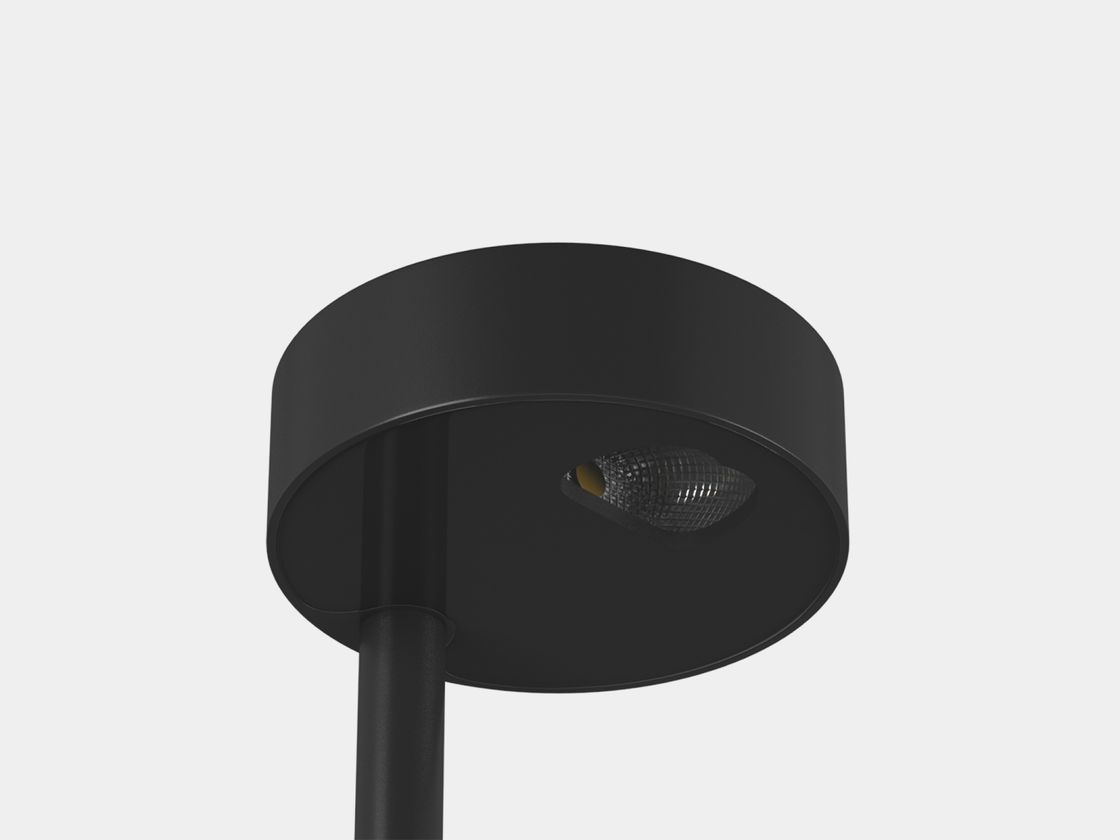 Верхняя часть ландшафтного светильника, вид снизу