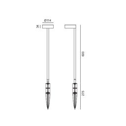 Светильник ландшафтный FA 15 Вт, FA-733915EA-15-WW