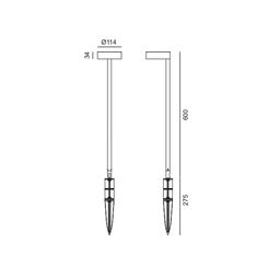 Светильник ландшафтный FA 15 Вт, FA-733915EA-15-WW