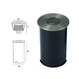 Светильник ландшафтный,3 Вт, AL-DL0472-3-WW