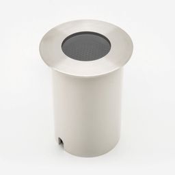 Грунтовый встраиваемый светильник в стальном корпусе, вид сбоку