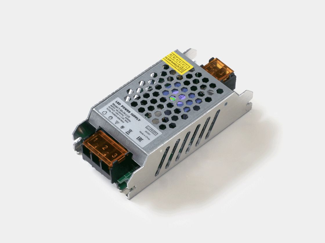 Открытый блок питания 24В 60Вт IP20, вид сверху