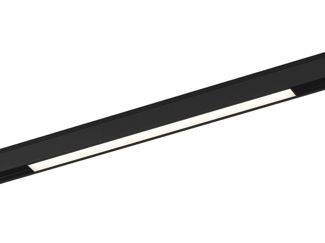 Линейный трековый светильник SY черный, вид сбоку