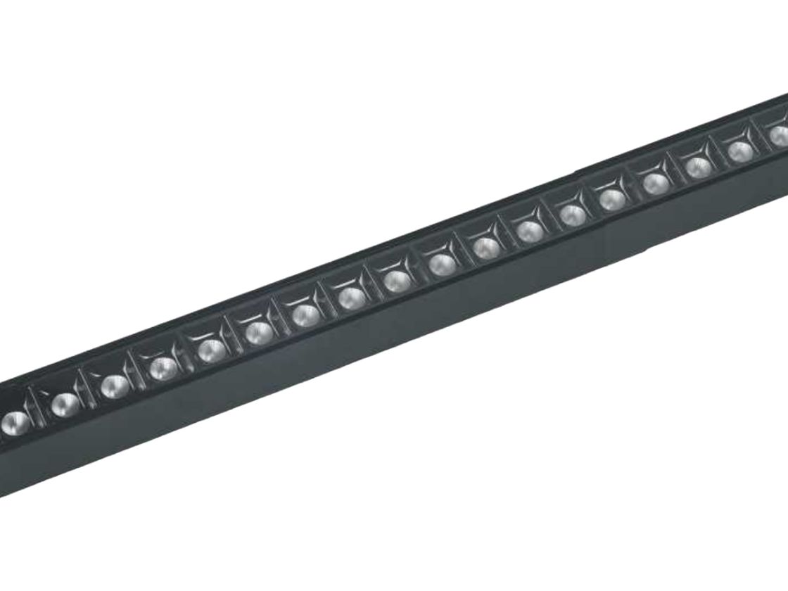 Линейный трековый светильник SY, черный корпус, линзы