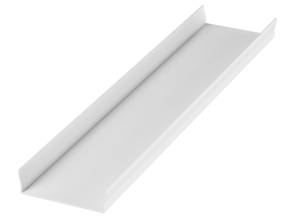 Фронтальная крышка для трека SY, белая, алюминий