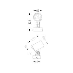 Светильник ландшафтный накладной, DL-3060R1-4-RGBWW-24