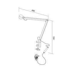 Светильник настенный JY T-049, серебро, T-0499B-SG-WW