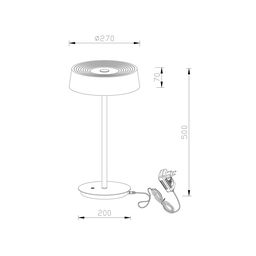 Светильник JY T-050, T-0509-270A-BS-WW