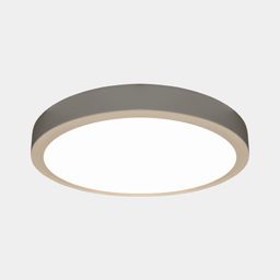 Круглый накладной светильник белый, вид под углом