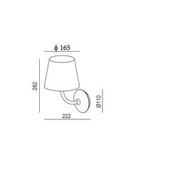 Светильник светодиодный, темно-серый, 7Вт, IP65, 3000К, W-17910-7-GR-WW