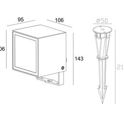 Светильник светодиодный , 20Вт, IP65, Теплый (3000К), FL-1871-20-GR-WW