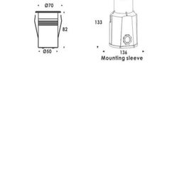 Светильник светодиодный ,6Вт, IP67, RGB + теплый (RGB + 3000К), DL-2070R1-6-RGBWW-24