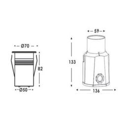 Светильник светодиодный ,6Вт, IP67, RGB + теплый (RGB + 3000К), DL-2070R1-6-RGBWW-24