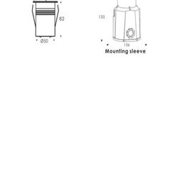 Светильник светодиодный, Серебро + 5Вт, IP67, теплый (3000К), DL-2070R5-5-WW