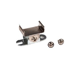 Металлическая крепежная скоба для ленты с винтами