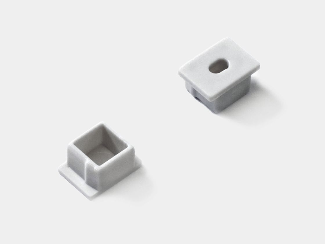 Белые заглушки для профиля SF-1612, две штуки