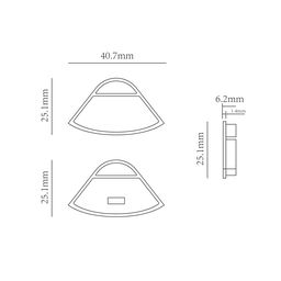 Комплект заглушек на профиль SF-3030 (2 шт), SF-3030-ECS