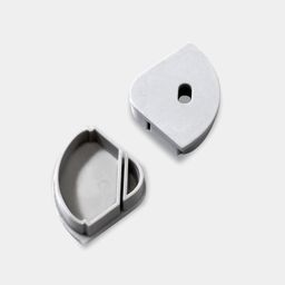 Белые заглушки для профиля SF-3030, комплект 2 шт